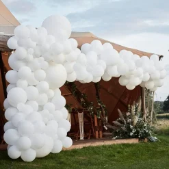White Balloon Arch - 200 Balloons