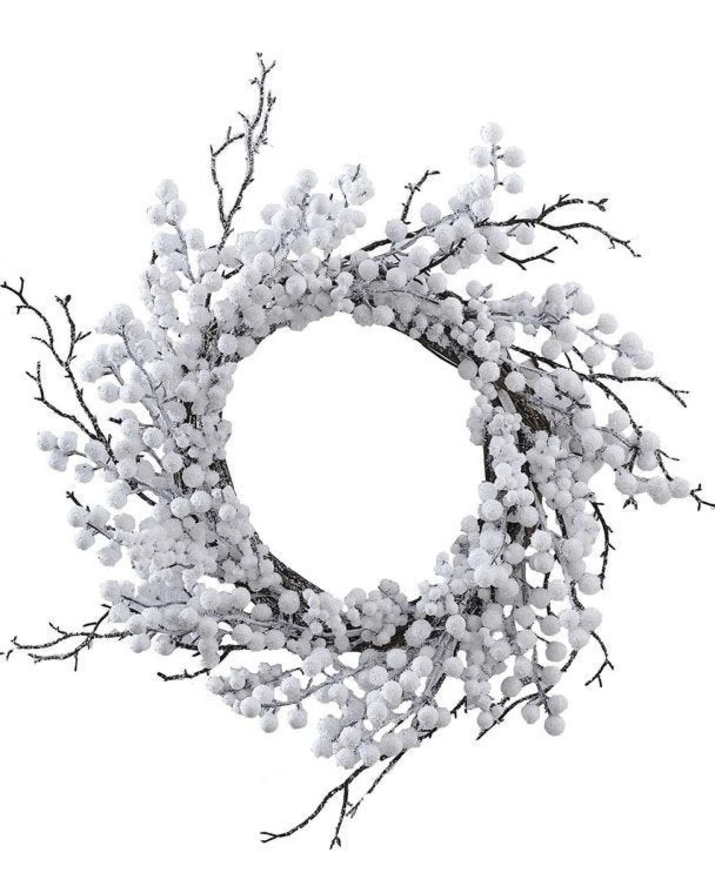 White Berries With Twig Wreath