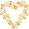 White Heart Balloon Garland - 60 Balloons