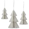 White Honeycomb Trees Hanging Decorations (3Pk)