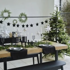 White Paper Hanging Stars (6Pk)