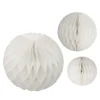 White Paper Honeycomb Hanging Decorations (3Pk)