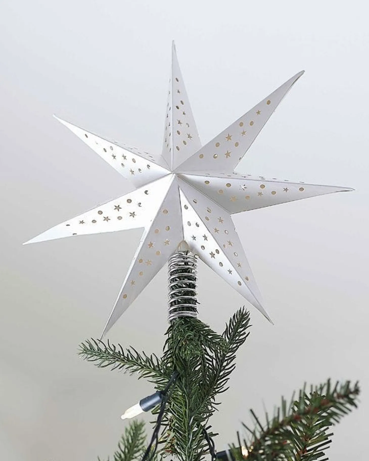 White Star Tree Topper