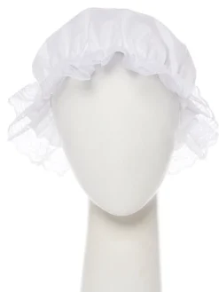 White Victorian Mop Hat