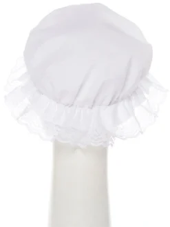 White Victorian Mop Hat