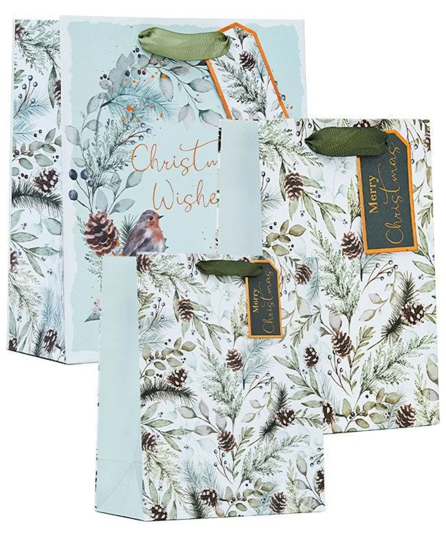 Winter Wishes Mixed Gift Bags (3Pk)