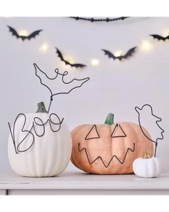 Wire Pumpkin Decorations (4Pk)