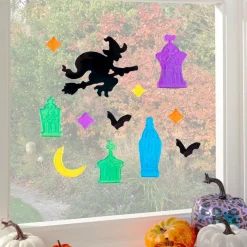 Witch & Tombstone Gel Window Cling