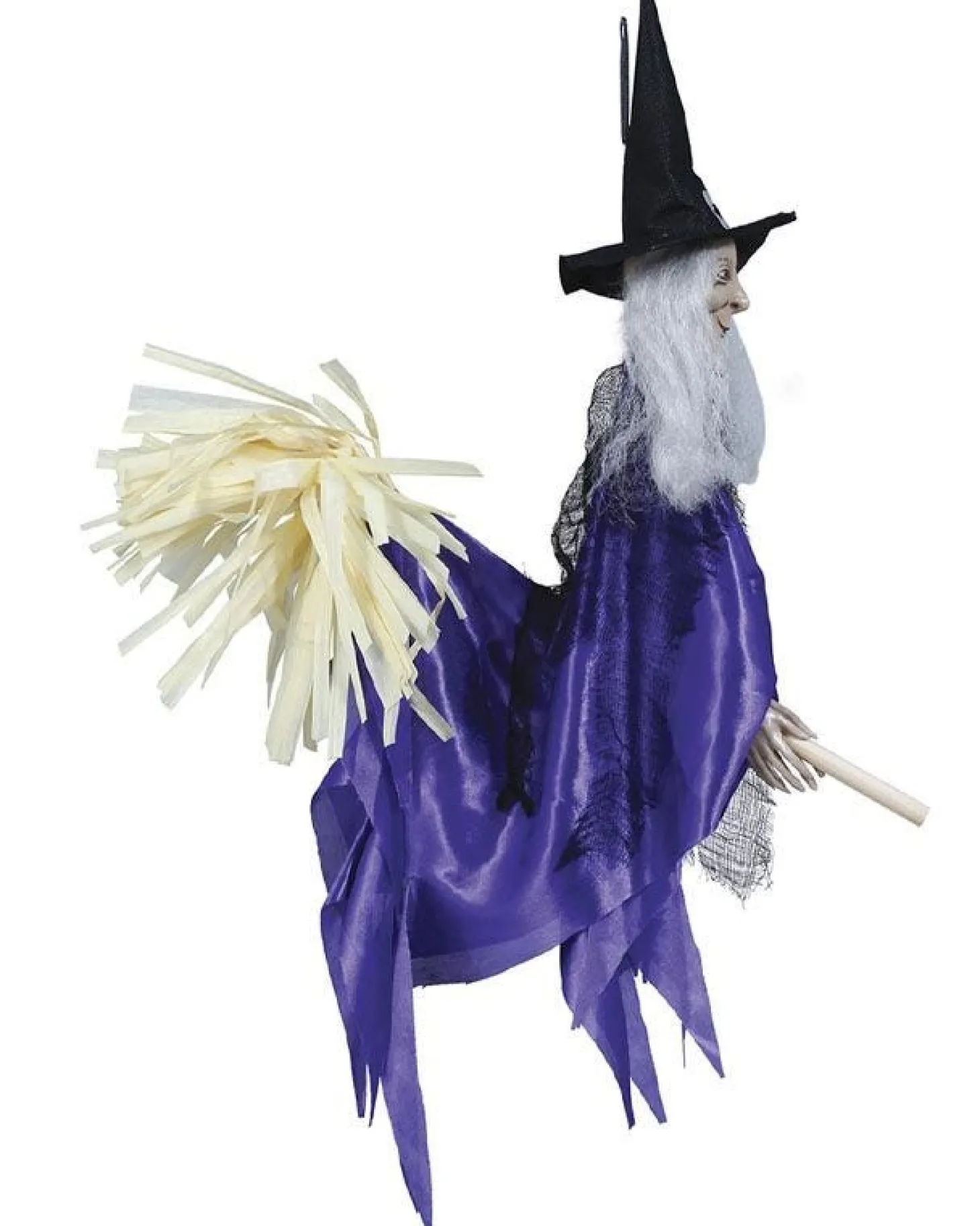 Witch With Broom - 60Cm