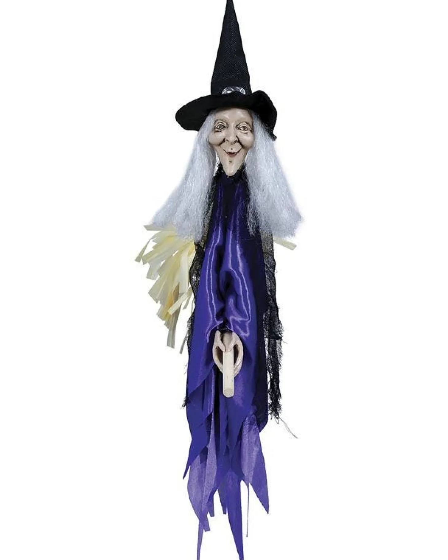 Witch With Broom - 60Cm