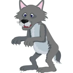 Wolf Little Red Riding Hood Fairy Tales Cardboard Cutout - 89Cm X 61Cm