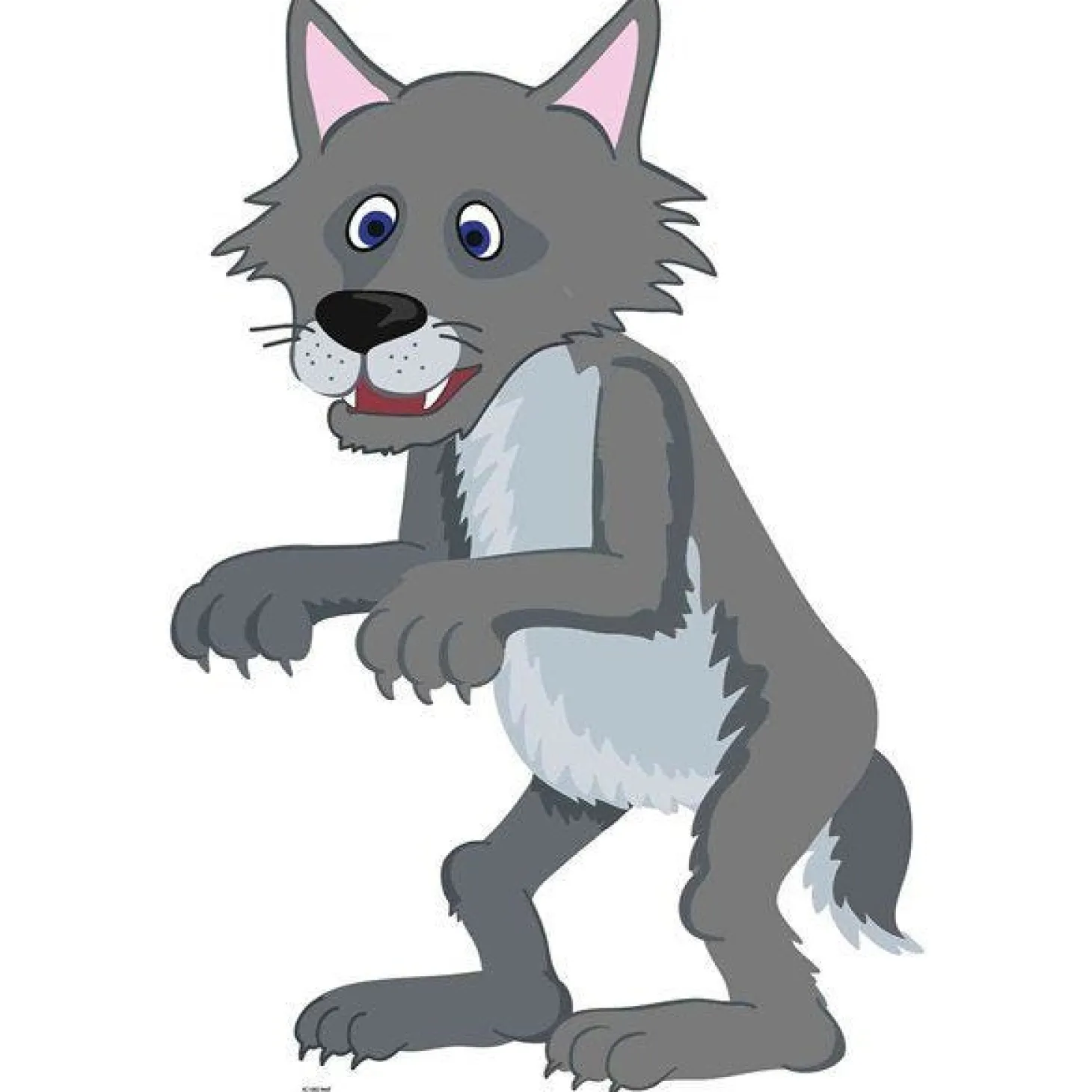 Wolf Little Red Riding Hood Fairy Tales Cardboard Cutout - 89Cm X 61Cm