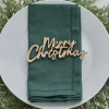 Wood Merry Christmas Sign (6Pk)