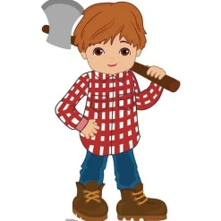 Woodcutter Little Red Riding Hood Fairy Tales Cardboard Cutout - 94Cm X 59Cm