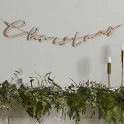 Wooden 'Christmas' Banner - 1.5M