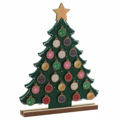 Wooden Christmas Tree Advent Calendar - 46Cm