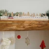 Wooden Reusable Christmas Advent Calendar With Moveable Car - 64Cm X 10Cm