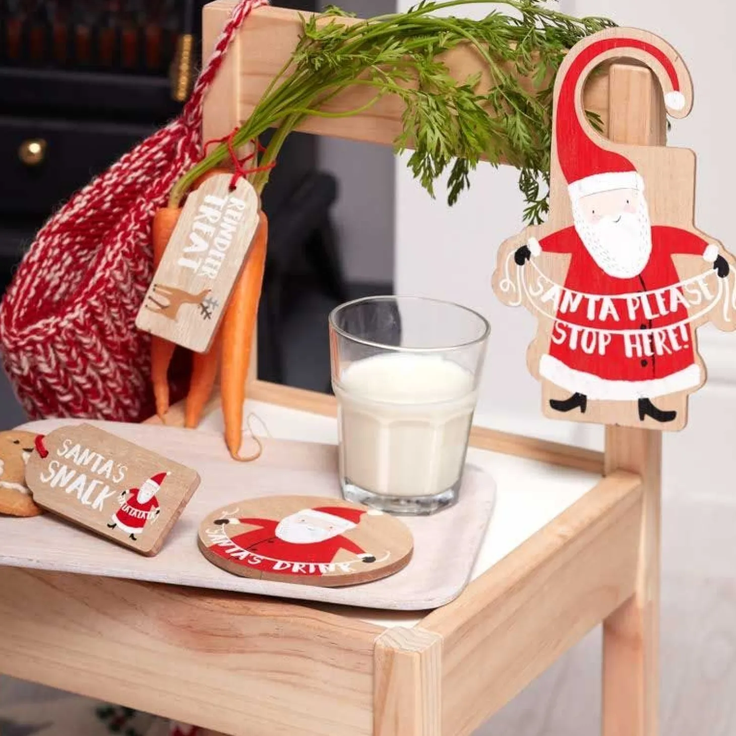 Wooden Santa & Friends Christmas Eve Kit