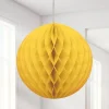 Yellow Honeycomb Ball Decoration - 20Cm