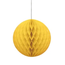Yellow Honeycomb Ball Decoration - 20Cm