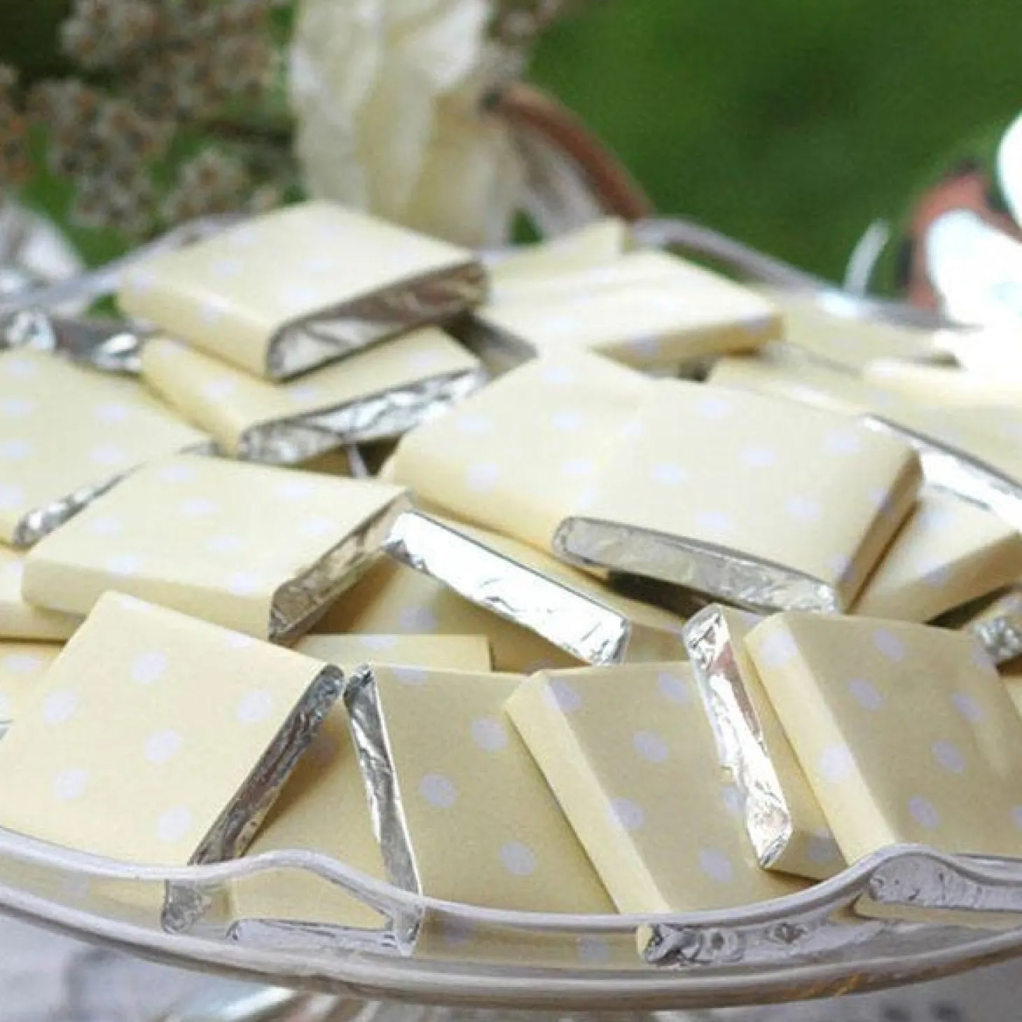 Yellow Polka Dot Chocolate Neapolitans - 20Pk