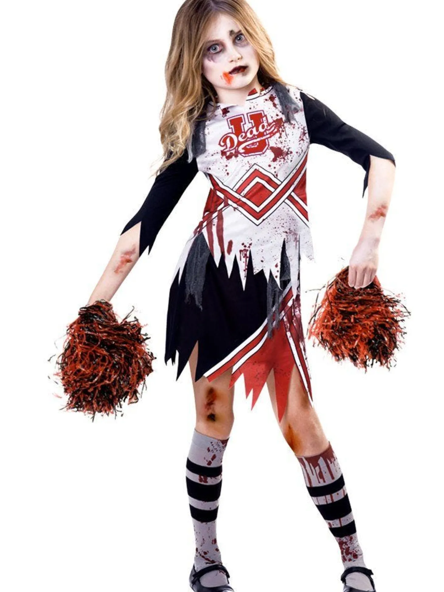 Zombie Cheerleader Girl - Child And Teen Costume