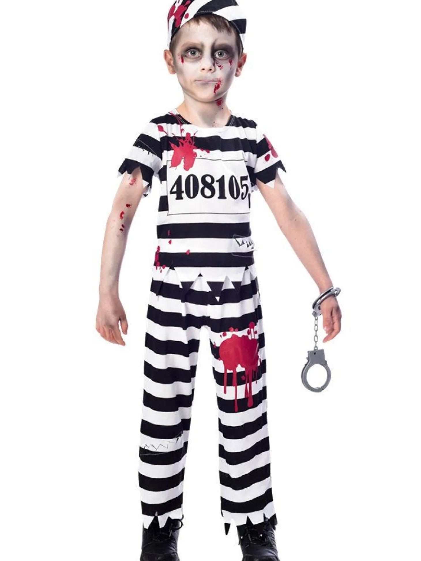 Zombie Convict Boy - Child Costume