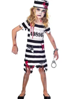 Zombie Convict Girl - Child Costume