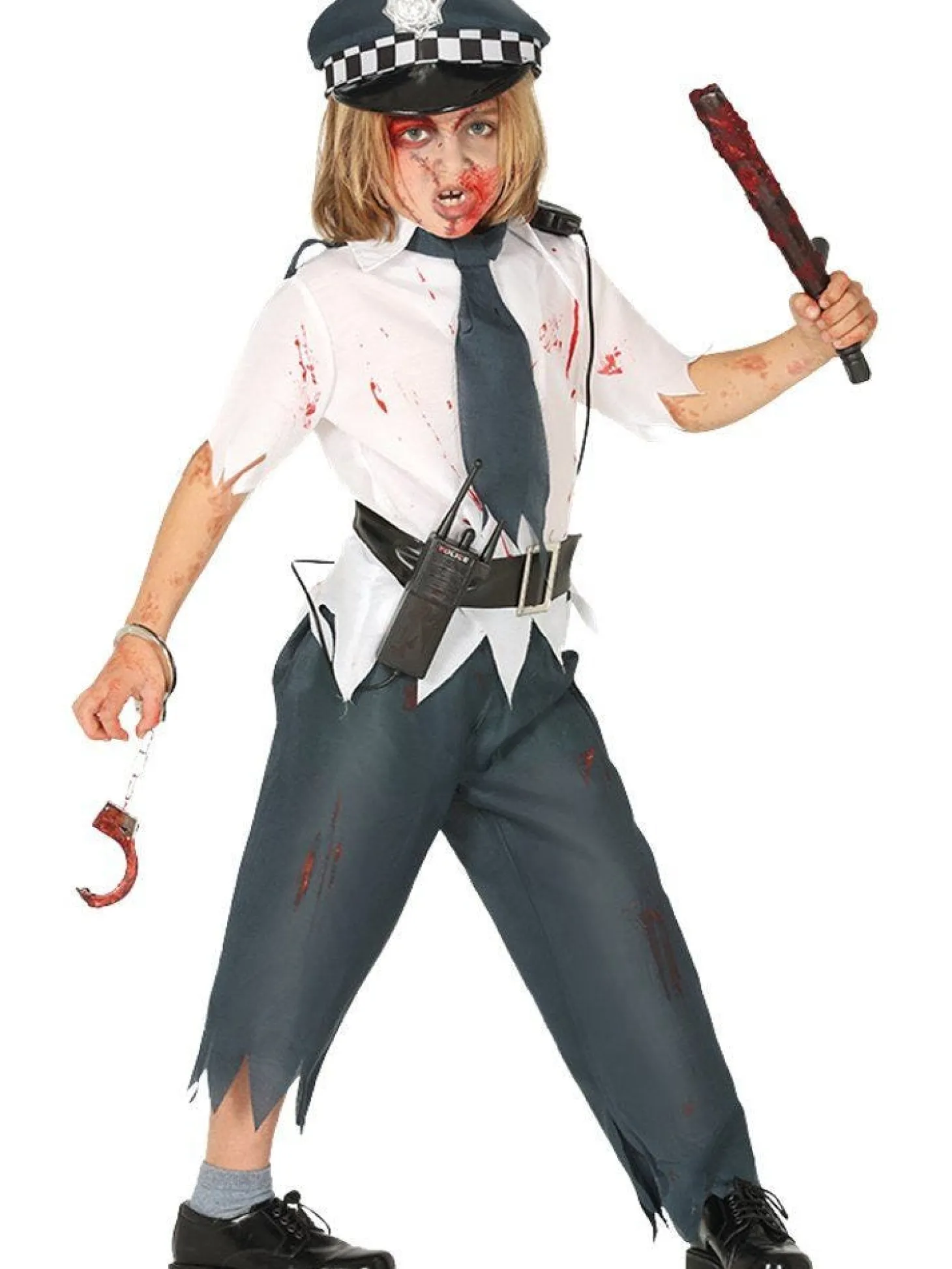 Zombie Police Boy - Child Costume